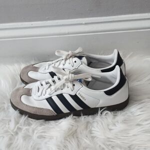 Adidas Samba White and Black Sneakers